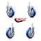 Service Caster 5 Inch Blue Polyurethane Wheel Swivel 7/8 Inch Square Stem Caster Brakes, 2PK SCC-SQ20S514-PPUB-BLUE-TLB-78-2-S-2 - alternate 5